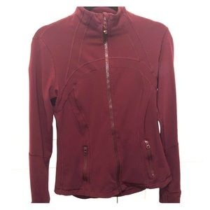 Burgundy lululemon zip up